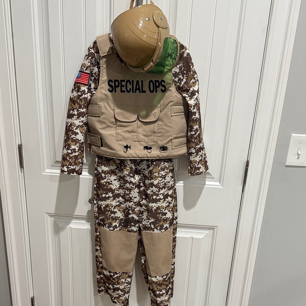 Kids Special Ops Costume - Brown and Tan Camo